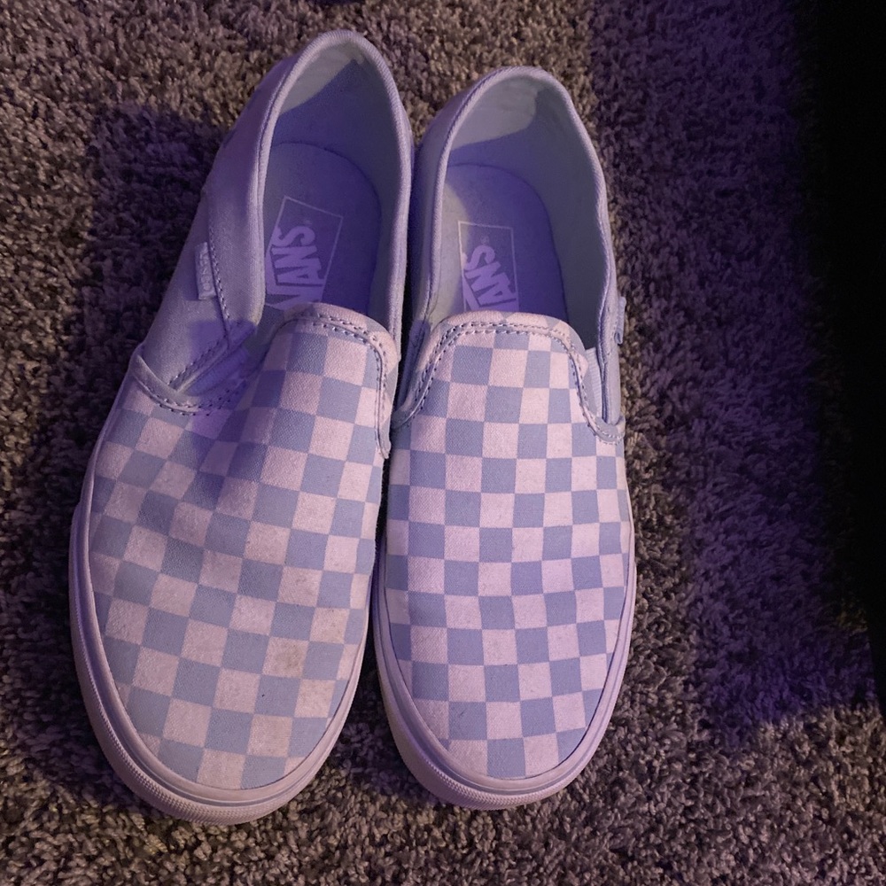 Blue Checkered Vans